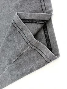 Retro Washed T-Shirt Single-Sided Printed (230 Pure Cotton T-Shirt) 'YESHUA HE SAVES'  Letter And Pattern Print, Christian Gift, Mens TShirt, Mens Shirt Casual, Comfortable, Fashionable T-Shirt, Street Style Cotton